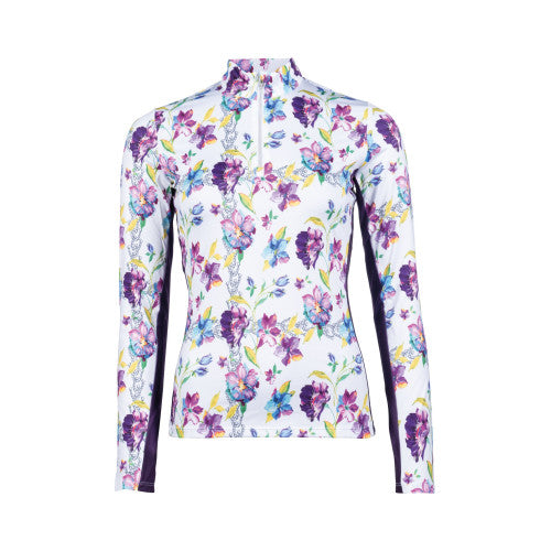 HKM Dames funktionshirt Lilac flower