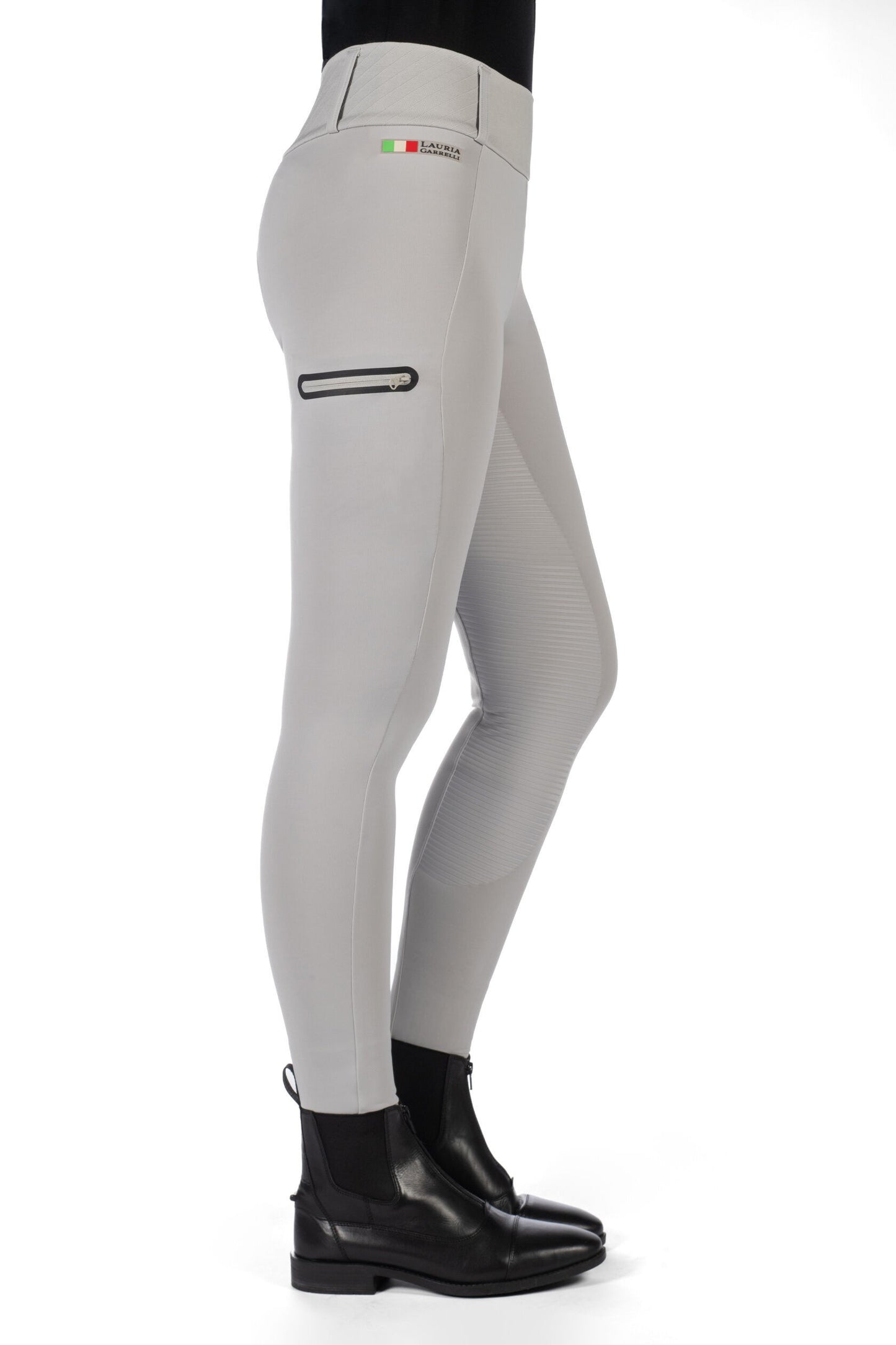 1 HKM Livigno Paardrijleggings siliconen zitvlak