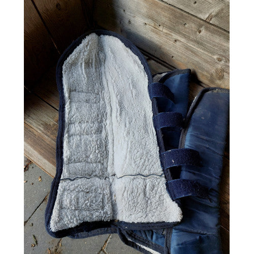 2e hands transport beschermers set 4 stuks blauw maat paard