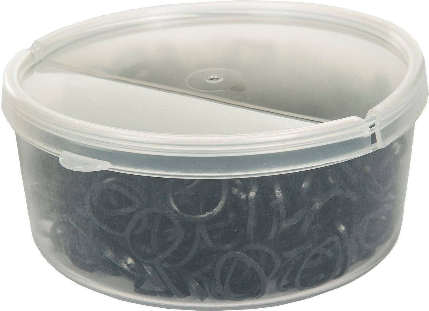 HKM Invlechtelastiekjes in plasticbox 500 stuks