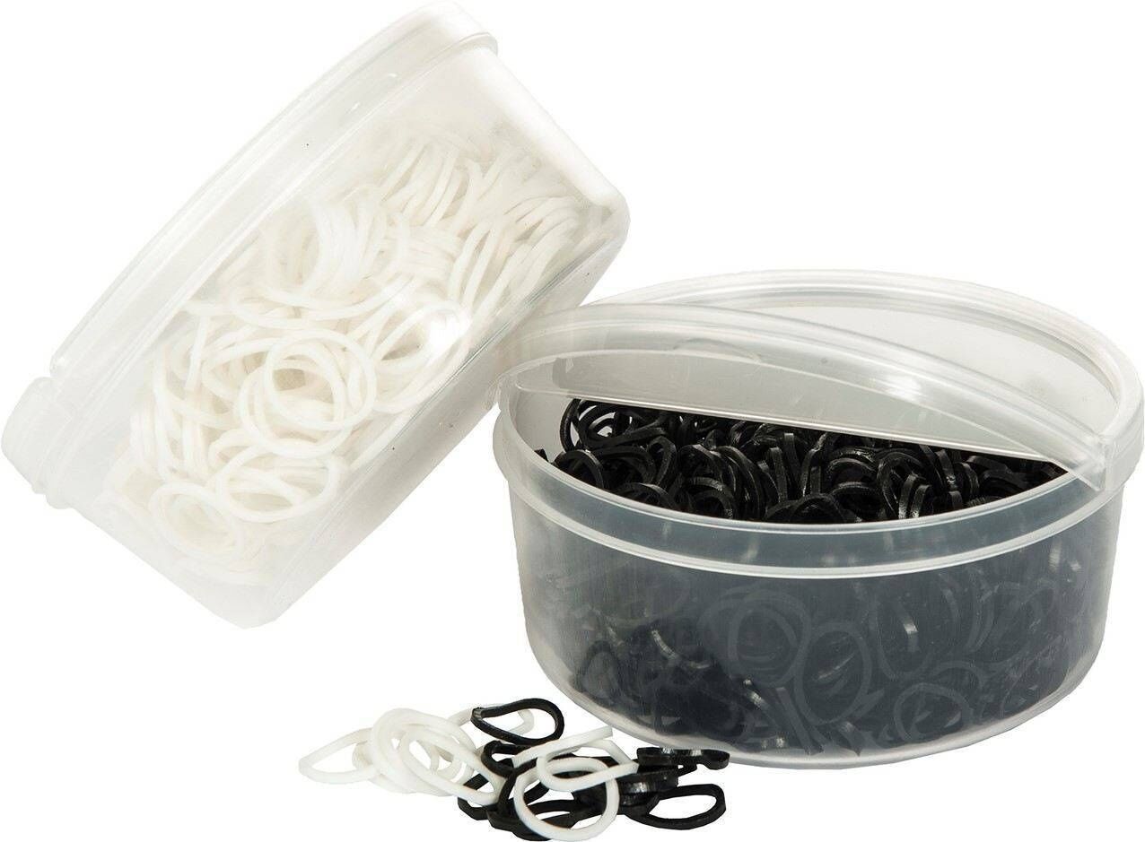 HKM Invlechtelastiekjes in plasticbox 500 stuks