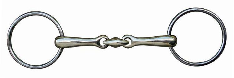 HKM Watertrens 18mm., dubbel gebroken, roestvrij staal