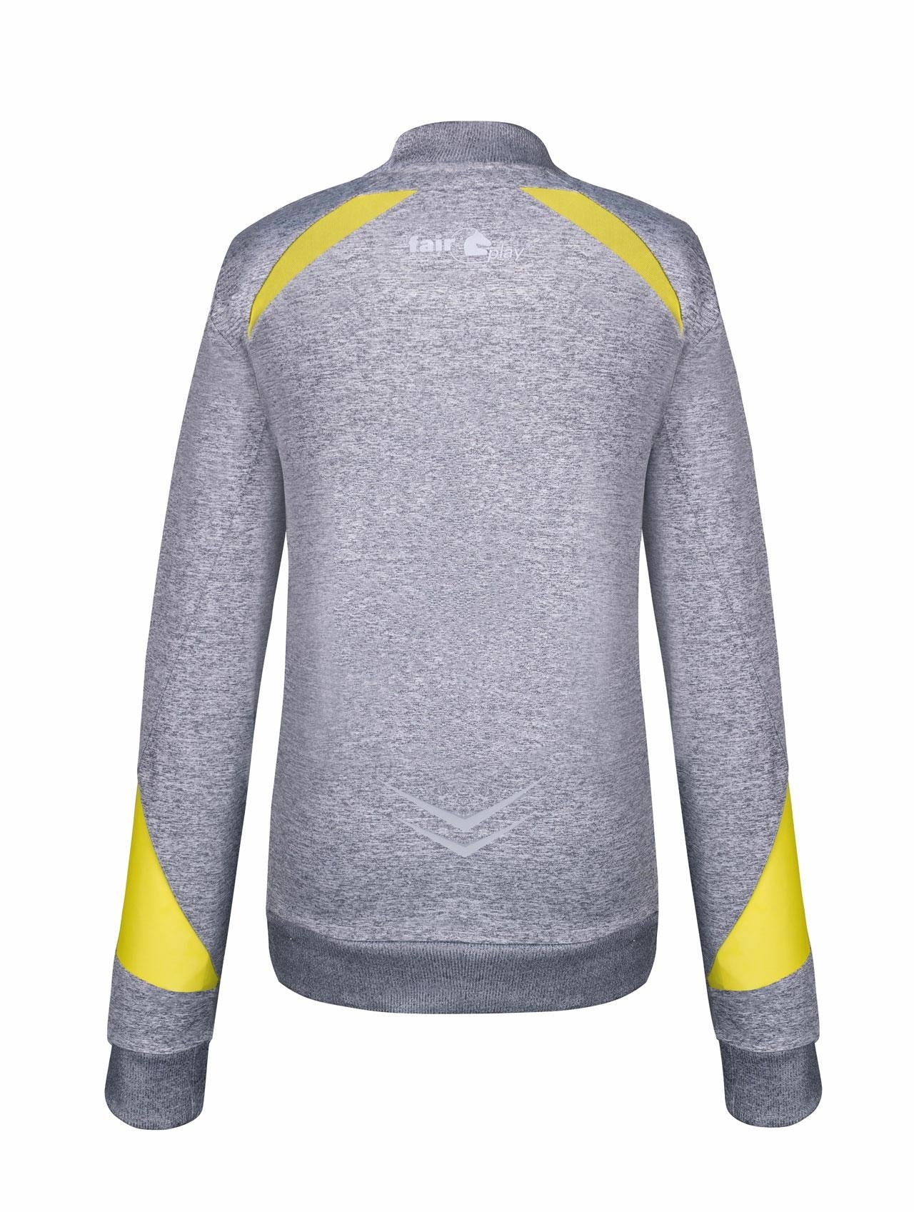 Fair Play Sweatvest Jager grijs/geel