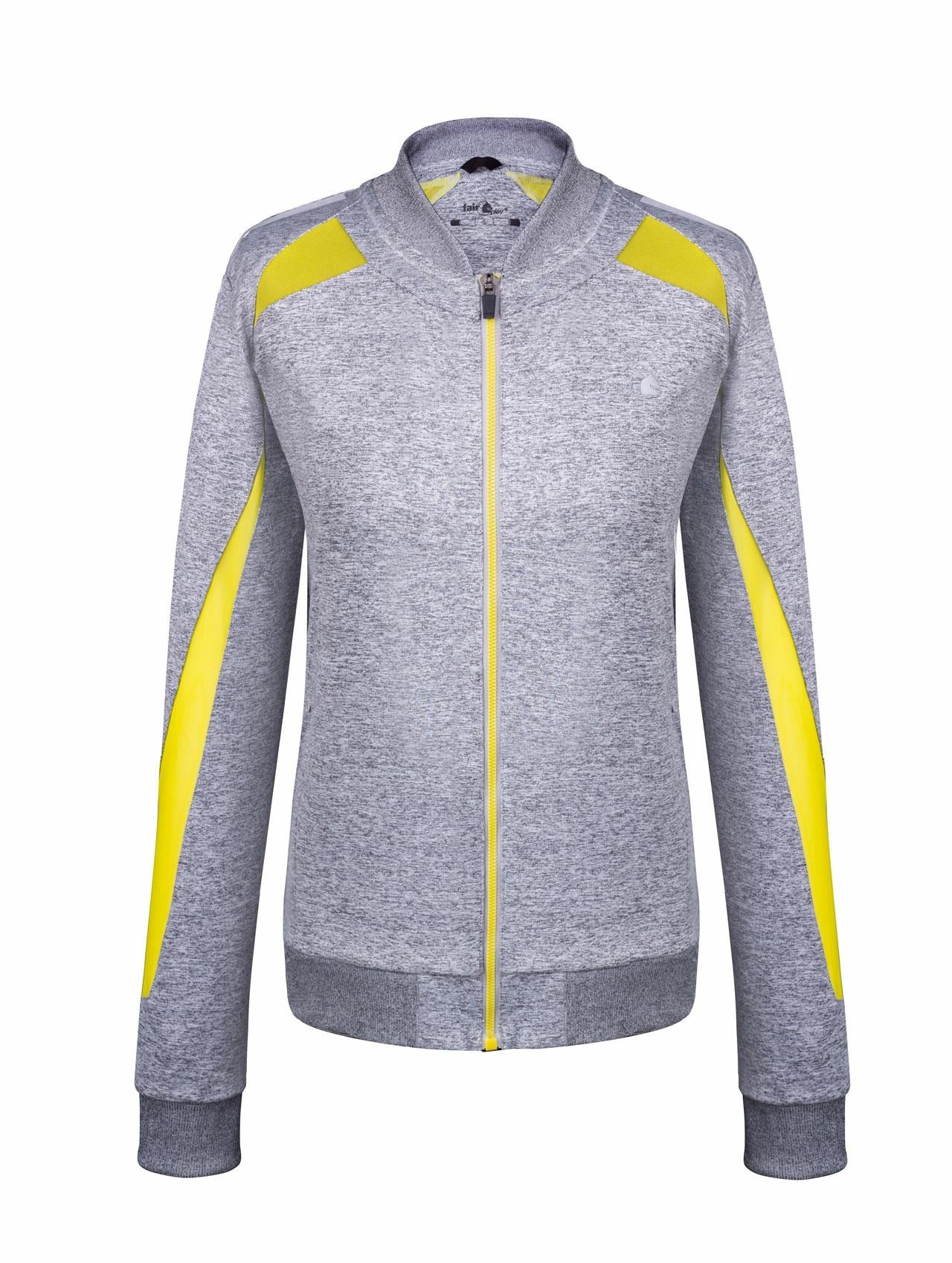 Fair Play Sweatvest Jager grijs/geel
