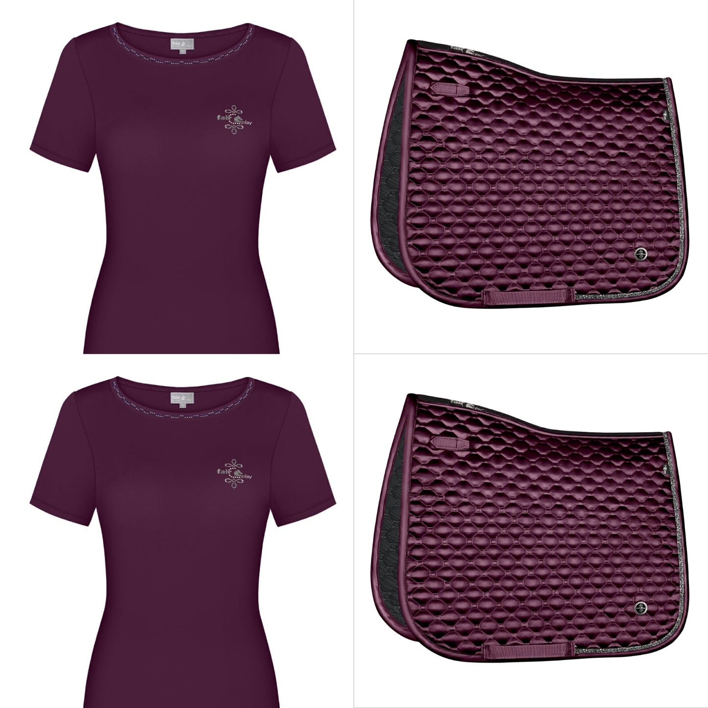 Set zwart Fair Play Zadeldekje Nephite met gratis shirt Dacy twv € 34.95