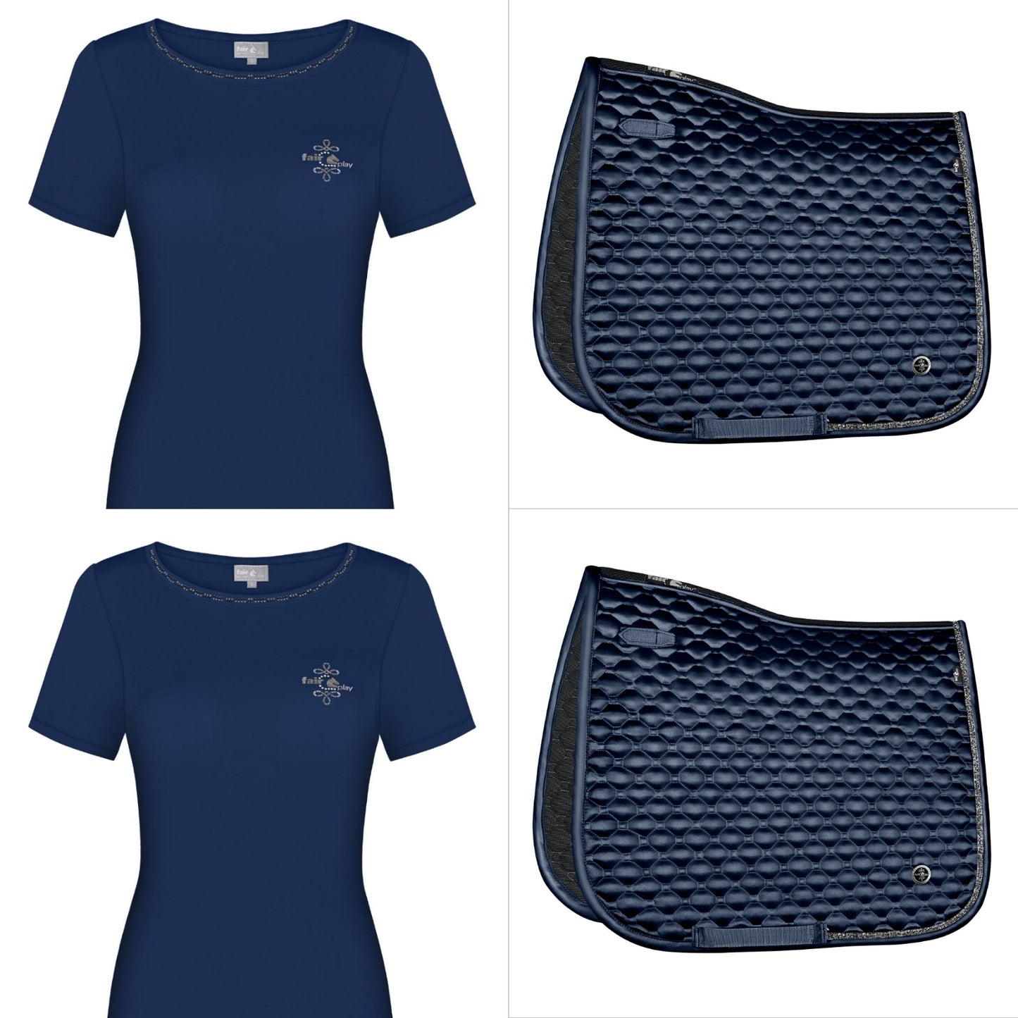 Set zwart Fair Play Zadeldekje Nephite met gratis shirt Dacy twv € 34.95