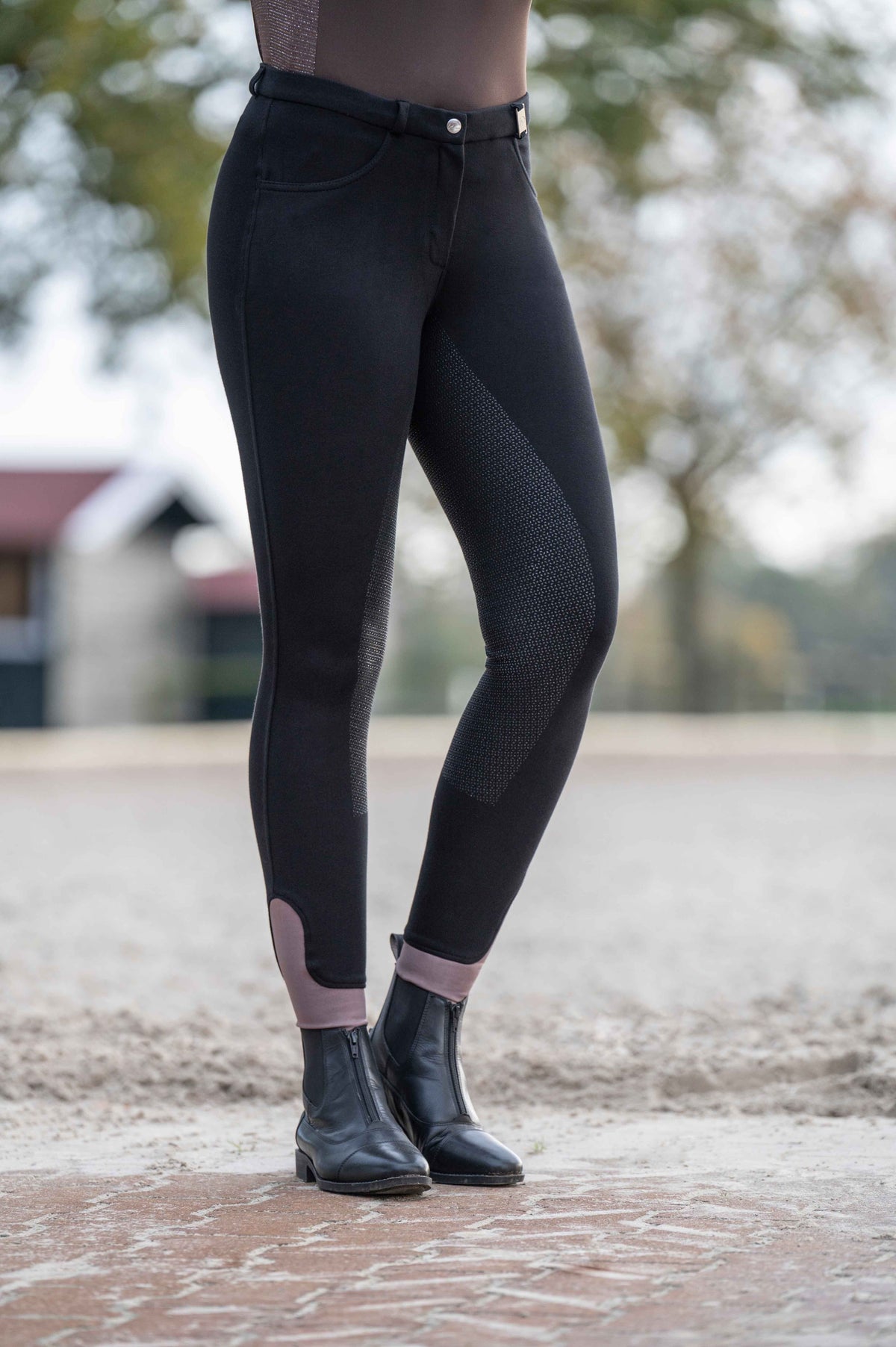 HKM Dames en Kinderen Rijbroek Kate met silicoon zitvlak