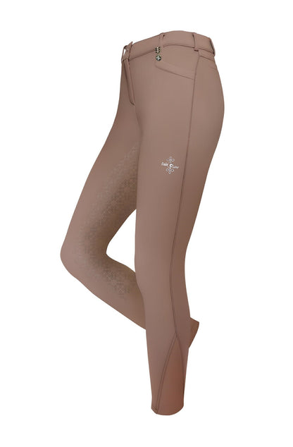 Sale Fair Play set Janessa zwart dames vest en Fair Play rijbroek melrose taupe maat 42