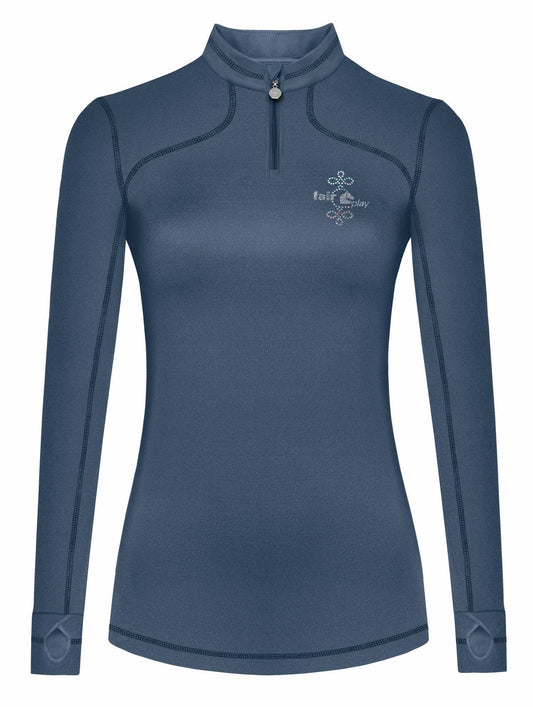 Sale Fair Play shirt Karolina steelblauw maat 36