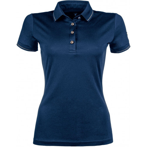 HKM Rosegold glamour style Poloshirt korte mouw