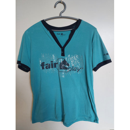 2e hands Fair Play T shirt light blue maat xl