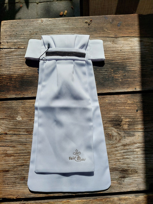 Sale Fair Play Plastron met opstaande rand, daarop band met donkergrijze/zwart steentje