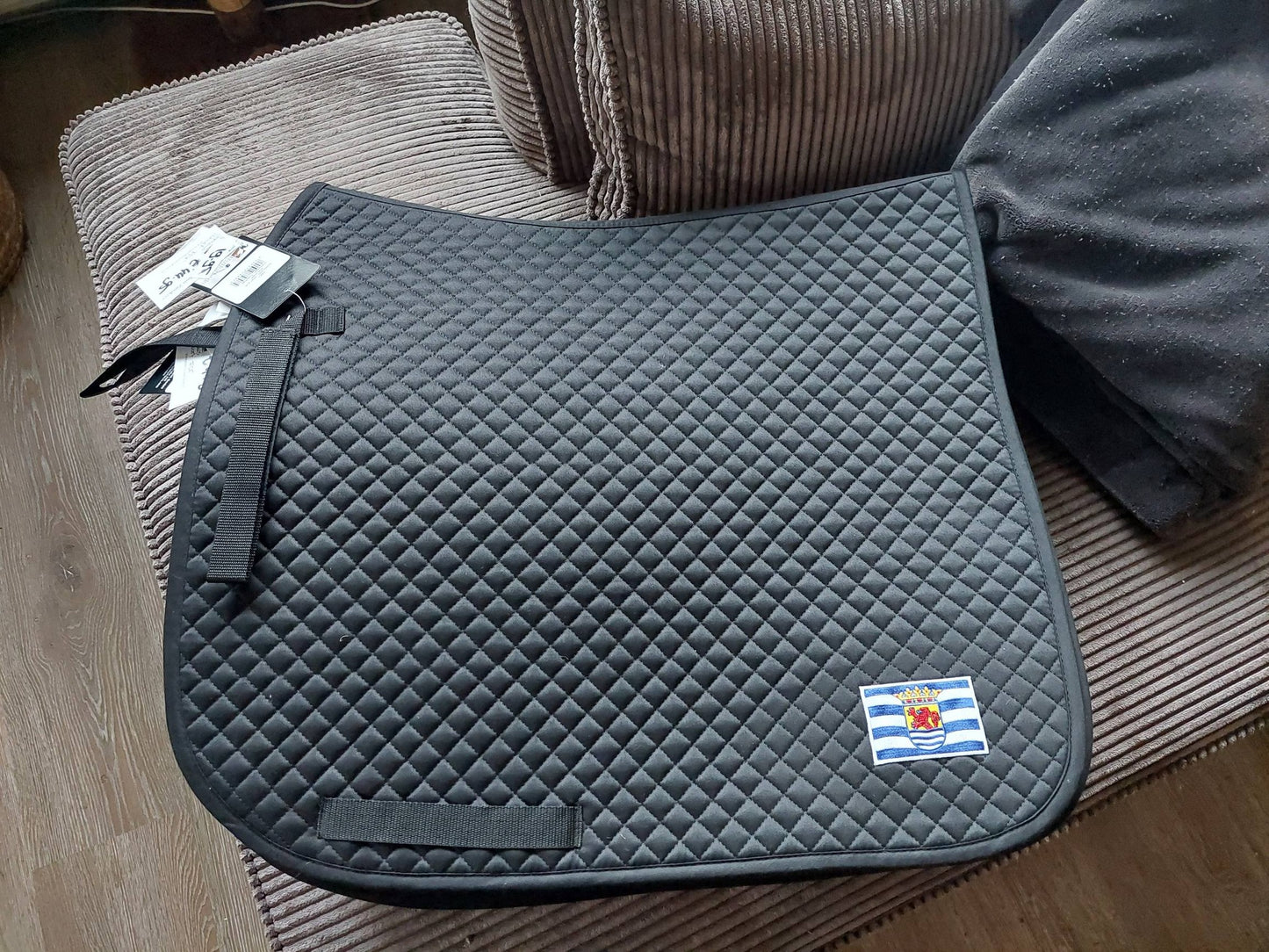 Zeeuws Zadeldekje katoen zwart full dressuur en wit full veelzijdig