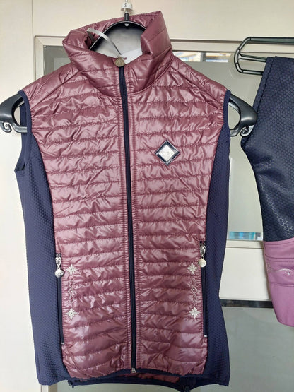 Fair Play Trainings set Rijlegging en Bodywarmer Lila/paars-donkerblauw maat 36 50% korting