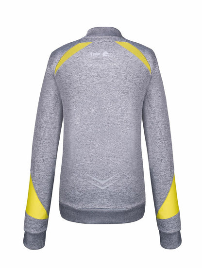 Fair Play Sweatvest Jager grijs/geel