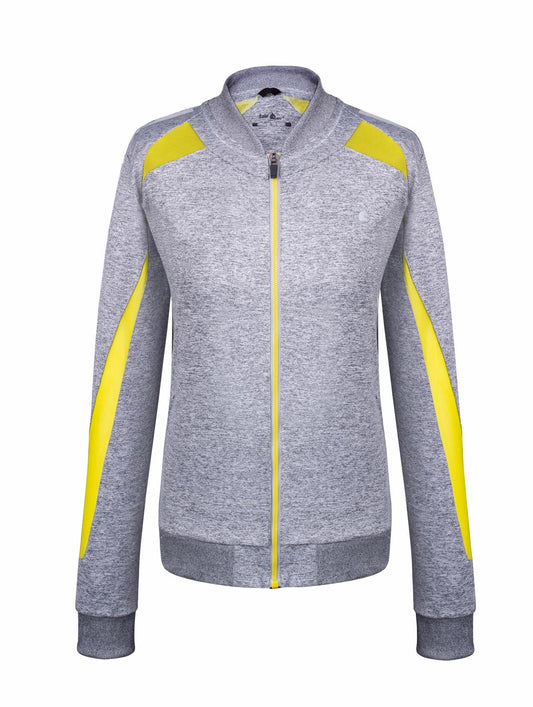 Fair Play Sweatvest Jager grijs/geel