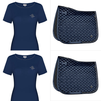 Set zwart Fair Play Zadeldekje Nephite met gratis shirt Dacy twv € 34.95