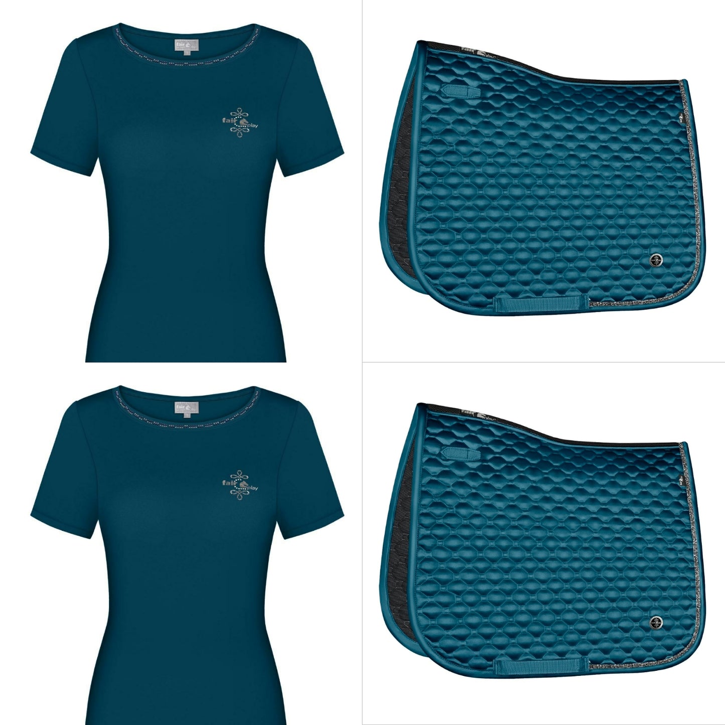 Set zwart Fair Play Zadeldekje Nephite met gratis shirt Dacy twv € 34.95