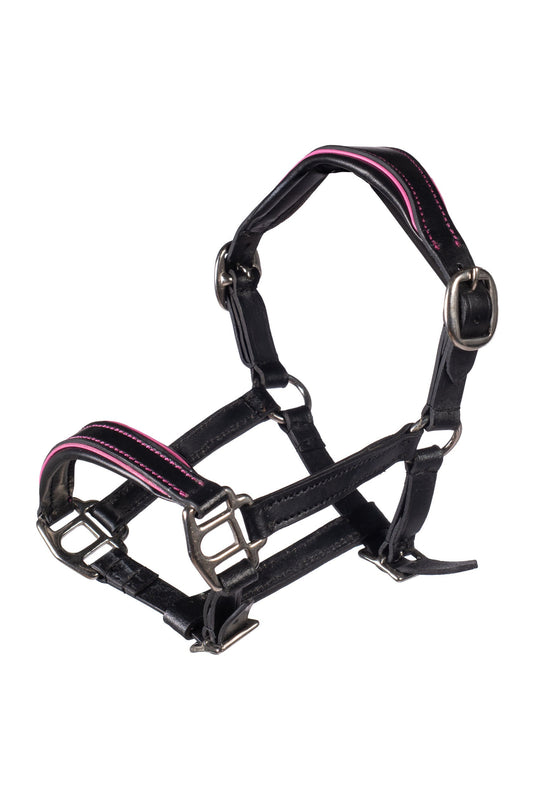 HKM Hobby Horse Halster roze leer